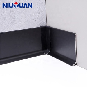 Niuyuan mẫu miễn phí sàn trang trí nhôm đen kim loại nhôm Ốp chân tường Hội Đồng Quản Trị - Product Image 3
