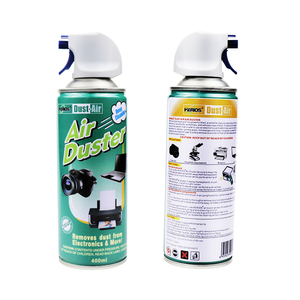Air Duster Spray 400ml - Compressed Gas Cleaner For Electronics, Laptop, Keyboard, PC, Printer - Dust Remover With Nozzle