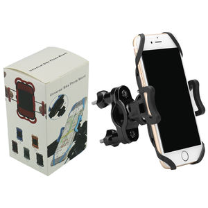 Support de guidon universel réglable à 360 angles support de téléphone de vélo en silicone extensible antichoc support de vélo stable réglable - Product Image 4