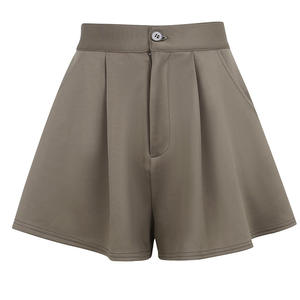 Shorts évasés pour femmes Enyami, style minimaliste, <span class=keywords><strong>chic</strong></span> décontracté, bureau, loisirs, élégant, taille haute, simple - Product Image 4