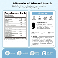 Supplément OEM en capsules de chardon-Marie avec extrait de racine de pissenlit pour le nettoyage détox du foie, soutien du système immunitaire digestif