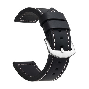 Cinturino impermeabile morbido in vera pelle di alta qualità per Samsung <span class=keywords><strong>Huawei</strong></span> <span class=keywords><strong>GT2</strong></span> <span class=keywords><strong>PRO</strong></span> 20mm 22MM - Product Image 1