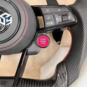 Volant perforé en cuir lisse noir avec surpiqûres pour Volkswagen Golf 8 - <span class=keywords><strong>Prix</strong></span> de gros - Product Image 3