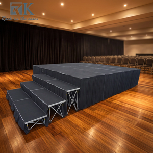 Black Carpet <b>Platform</b> Modular <b>Stage</b> 4ft*4ft Square Simple <b>Stage</b> <b>Platform</b> Decors - Product Image 2