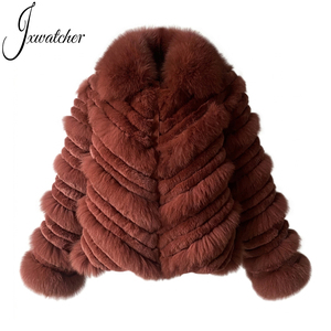 Cappotti <span class=keywords><strong>in</strong></span> Vera <span class=keywords><strong>Pelliccia</strong></span> di Volpe e Coniglio per Donna, Eleganti e Morbidi, Reversibili, Personalizzabili, Vendita all'Ingrosso - Product Image 1