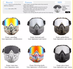 <span class=keywords><strong>Gafas</strong></span> de Motocicleta de Diseño con Lentes Polarizadas de <span class=keywords><strong>Espejo</strong></span>, <span class=keywords><strong>Gafas</strong></span> de <span class=keywords><strong>Motocross</strong></span> para Carreras, Protección UV400, <span class=keywords><strong>Gafas</strong></span> de Seguridad para Deportes de Motor, Logotipo Personalizado - Product Image 5