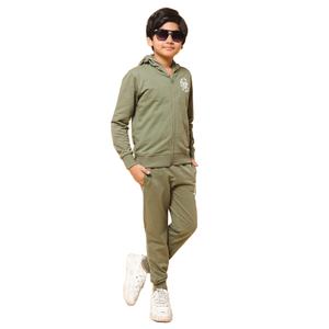 Venta al por mayor precio barato chándales niño conjuntos de ropa personalizada niños con capucha cremallera hasta Jogging chándal ropa de entrenamiento de Bangladesh - Product Image 5