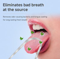 Grattoirs à langue réutilisables écologiques en acier inoxydable Too Care, réduisent la mauvaise haleine, nettoyeur de langue de haute qualité