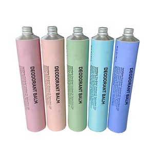 Tubos plegables con tapa de aluminio Cosméticos Tubo de metal suave 50ml 80ml <span class=keywords><strong>Primer</strong></span> Paquete sin plástico Protector solar Tubos mate reciclables - Product Image 1