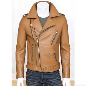 Giacche in Pelle PU Nera da Moto per Uomo Taglie Forti <span class=keywords><strong>S</strong></span>-5XL, Primavera Autunno Inverno, Colletto Classico, Cappotti Maschili Slim - Product Image 5
