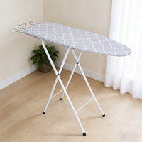 Tabla de Planchar Plegable de Alta Calidad que Ahorra Espacio, con Control de Altura de 4 Niveles y Soporte para Uso en el Dormitorio