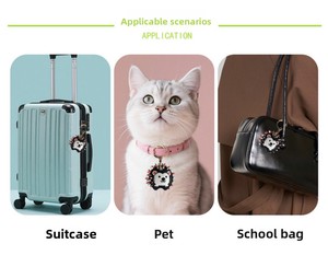 Nouveau <span class=keywords><strong>Porte</strong></span>-clés Pendentif Modèle 2 Chien de Dessin Animé et Hérisson pour Étui de Protection et <span class=keywords><strong>Porte</strong></span>-cartes Mignon - Product Image 4