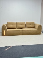Canapé Chic en Flanelle Compressé avec Mousse Haute Élasticité, Housse Lavable, Gain de Place, Portable, pour Salon