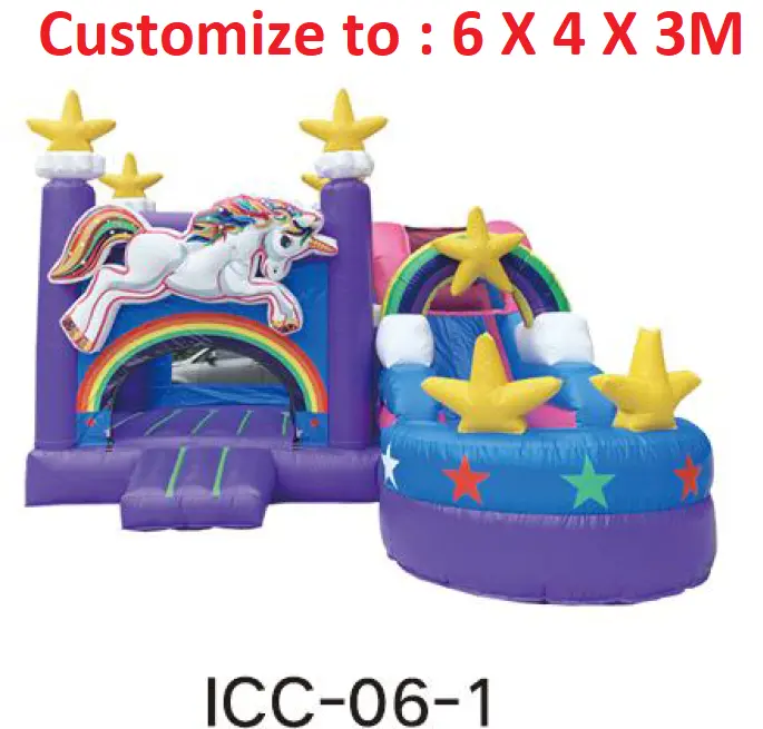2021 casa do salto inflável bouncer com slide caixa unicórnio castelo inflável combo slide com piscina para crianças e adultos
