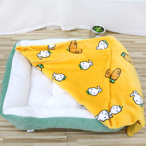 Manta de forro polar de doble cara para mascotas, cálida para perros, gatos, caniches, talla S L, diseño de frutas, lavable a mano, suave, de franela. - Product Image 4