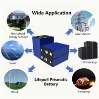 Batterie au phosphate de fer et de lithium rechargeable Lishen Grade A 330Ah 320Ah 314Ah 3.2V, cellules Lifepo4 pour ESS, stockage solaire