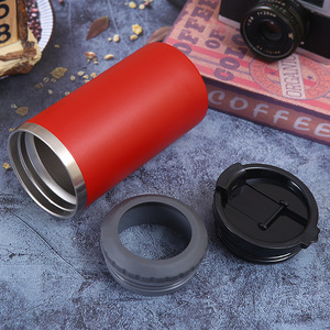 Taza de vaso 3 en 1 con recubrimiento en polvo de 16oz, enfriadores de latas de cerveza y Cola aislados al vacío, soporte para latas de escarcha para <span class=keywords><strong>el</strong></span> uso de café de regreso a la escuela - Product Image 4