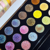 Nouveauté Palette d'ombres à paupières uniques de haute qualité Duochrome Ombre à paupières pressée scintillante Ombre à paupières brillante Palette de maquillage