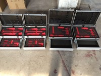 Boîte de rangement robuste pour mallette de vol avec poignée pliante personnalisée