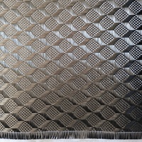 Tissu en fibre de carbone 3K jacquard 3D sergé uni, très demandé, pour voitures, chaussures, sacs et accessoires industriels