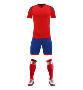 厂家批发足球服定制面料足球服运动套装透气吸汗快干运动服 - Product Image 4