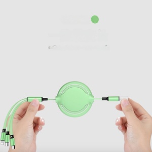 Cable de Carga USB 3 en 1, Conector de Carga Rápida con Adaptador de Puerto Dual para Teléfono/Tipo C/Micro USB para Teléfono Samsung Galaxy - Product Image 3