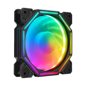 Nieuw Ontwerp Hot Selling Pc Rgb Fan Voor Gaming Case Pc Computer Fan Rgb 6 Pin 120Mm Koelventilatoren 12Cm Luchtkoeler