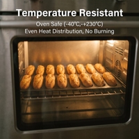 Moule à pain en silicone pour boulangerie commerciale, 16 cavités, type Subway, entièrement perforé, respirant, résistant à la chaleur, facile à nettoyer, antiadhésif