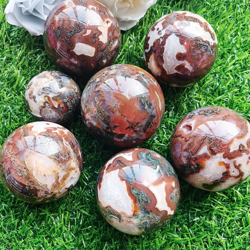 Red moss agate