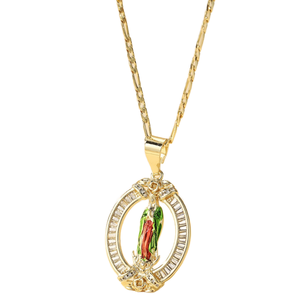 Colgante de Cruz Religiosa Chapado en Oro con Circonita Cúbica de Corte Esmeralda, Estilo Hip Hop, Completamente Cubierto de Circonitas, Regalo para Hombre - Product Image 1