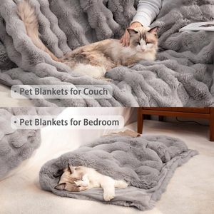 Manta gruesa y cálida para gatos, alfombra moderna para cama de invierno de cuatro estaciones, para gatos, perros y cachorros que duermen cómodamente - Product Image 3
