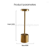 Lampe de table de bureau LED moderne avec commande tactile sans fil, intensité réglable et port de charge USB rechargeable pour chambre à coucher ou utilisation en pièce.