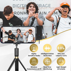3 Trong 1 Không Dây Lavalier <span class=keywords><strong>Microphone</strong></span> Đối Với iPhone iPad <span class=keywords><strong>Android</strong></span> Máy Ảnh USB-C Mic Với Giảm Tiếng Ồn Cho Quay Video Vlog - Product Image 6