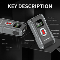 Démarreur intelligent Purehood pour voiture, chargeur de batterie intelligent, compresseur d'air, marteau de secours, pompe à pneus de voiture, guazi auto