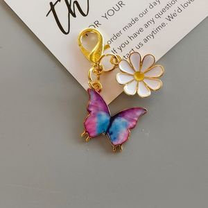 Initial Letter <b>Butterfly</b> Bag Purse Charms for Handbags Women's Keyrings Pendant <b>Light</b> Small Items Stock Wholesale Keychains - Product Image 6