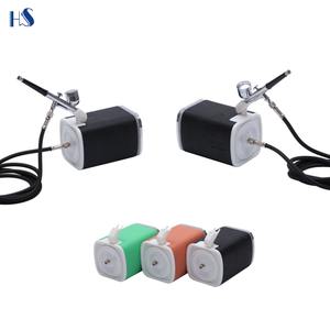 ชุดคอมเพรสเซอร์แอร์บรัชขนาดเล็กแบบมืออาชีพหัวลูกสูบทองแดง HS08AC-SK สำหรับทาสีเล็บแปรงอัดเค้กแบบมืออาชีพขนาดเล็ก - Product Image 4