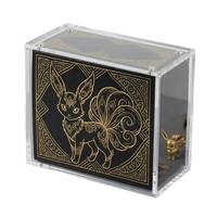 Boîte de Présentation Magnétique Rectangulaire Moderne en Acrylique Anti-UV Wanrou TCG pour Cartes de Collection Imprimées UV