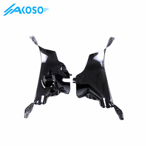 AKOSO 3K 3*3 fibra de carbono motocicleta carenado lateral modificado forro frontal para <span class=keywords><strong>Ducati</strong></span> Panigale V4 V4S <span class=keywords><strong>V4R</strong></span> 2018 + - Product Image 4