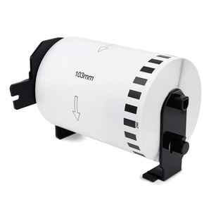 Cinta de Papel Térmico Blanca Continua de Repuesto Compatible con <span class=keywords><strong>Brother</strong></span> DK-22246 DK-2246 de 103 mm * 30,48 m para <span class=keywords><strong>Impresora</strong></span> de Etiquetas <span class=keywords><strong>QL</strong></span> - Product Image 1
