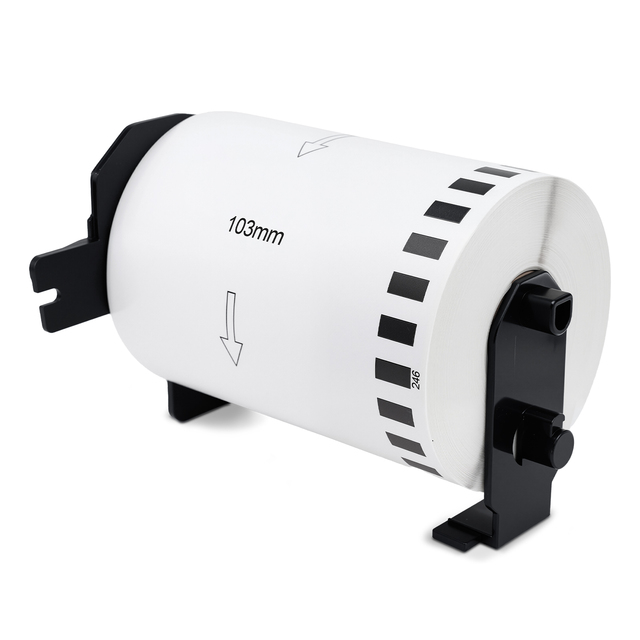 Compatible Brother DK-22246 DK-2246 103mm * 30.48m Replacement Continuous White Thermal Label Paper Tape for QL Label Printer