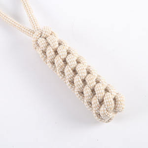 Çok Set eko gri doğal kenevir halat Pet köpek oyuncak interaktif dayanıklı pamuk halat kenevir köpek oyuncak seti - Product Image 4