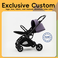 Poussette Bébé Luxe Land Leopard Modèle Afold Qualité Haut de Gamme Usine R&D 11 Ans Logo Personnalisé Agent Exclusif Pliable 20KG