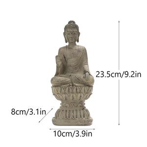 Statues de Bouddha d'Asie du Sud-Est, Statues de Bouddha, Bouddha Shakyamuni, <span class=keywords><strong>Philosophie</strong></span> Zen, Artisanat en résine, Décoration de salon et de hall d'entrée - Product Image 4