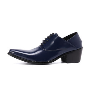 Scarpe da uomo <span class=keywords><strong>in</strong></span> vera pelle Oxford scarpe da altezza Brogue scarpe da uomo colore <span class=keywords><strong>blu</strong></span> NA405 scarpe da uomo - Product Image 2