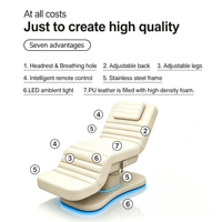 Mobilier de salon de beauté pour esthéticiennes : Lit de soin électrique, lit de cosmétique pour cils, chaise de massage et de soin du visage, chaise de dépilatoire
