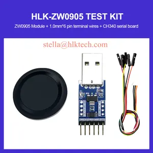 Hi-Link HLK-ZW0905 modul identifikasi sidik jari semikonduktor ZW0905 sensor penangkap kunci pintu sidik jari sentuhan kapasitif