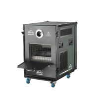 Machine à brouillard de scène LUX-H2 4000W DMX512 2CH avec télécommande LCD, réservoir d'huile 6L*2, pour concerts, mariages, DJ et spectacles