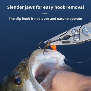 Chilun Micro señuelo alicates de acero inoxidable duradero multifuncional removedor de anzuelos herramienta de Control de peces separador de anzuelos alicates de pesca - Product Image 3