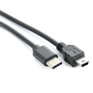USBC để Mini <span class=keywords><strong>USB</strong></span> OTG Cáp, tương thích với bộ điều khiển trò chơi, máy ảnh, GPS, Dash Cam, đen - Product Image 3