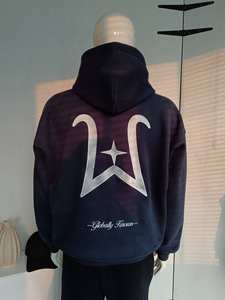 Sweatshirts mit Überschnittenen Schultern 360 g/m² bis 600 g/m² mit Benutzerdefiniertem Siebdruck, Boxy Fit Hoodie, 3D-Stickerei, Handtuch-Stickerei, Mindestbestellmenge 1 Stück - Product Image 5